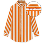 Camicia Brigitte stripes in cotone arancio - YES SHOPCamicieMC2 SAINT BARTHBRIG001/01371L-XXS7350756742771