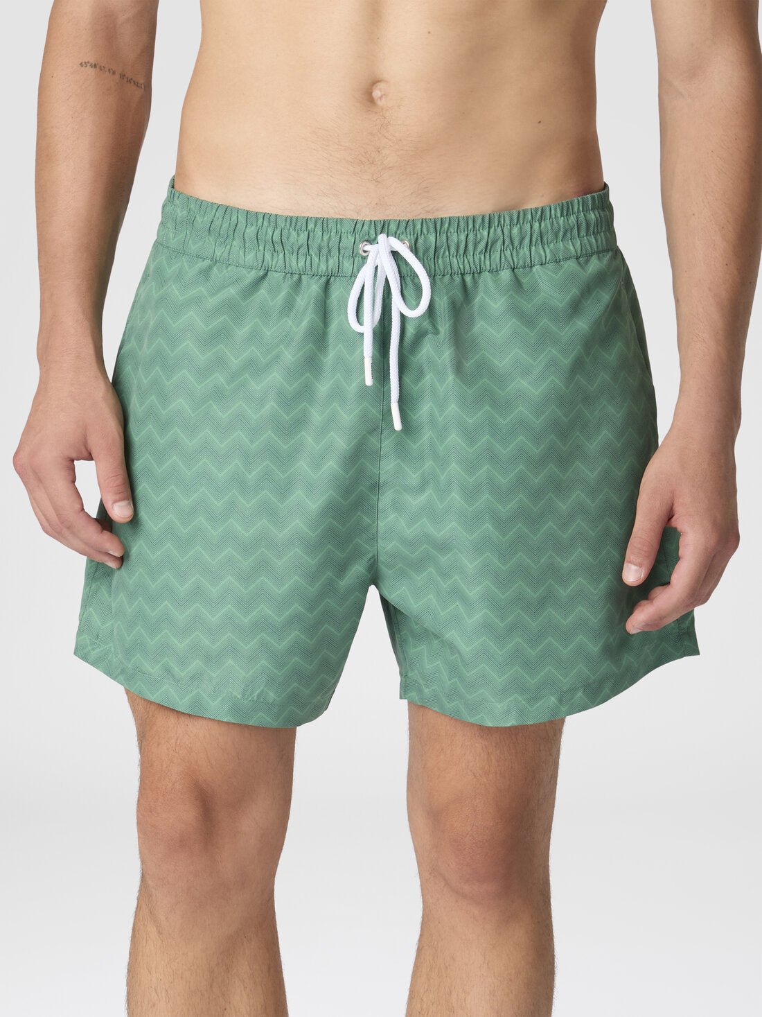 Costume da bagno verde a fantasia zig zag - YES SHOPCostumi da bagnoMISSONIBS26SP00 BW00VT-XXS1499605742771