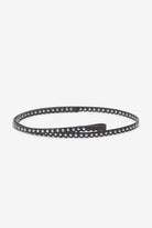 Cintura sottile in pelle moka con borchie - YES SHOPCintureOTTOD'AMEDY4645-Taglia unica6850811323771