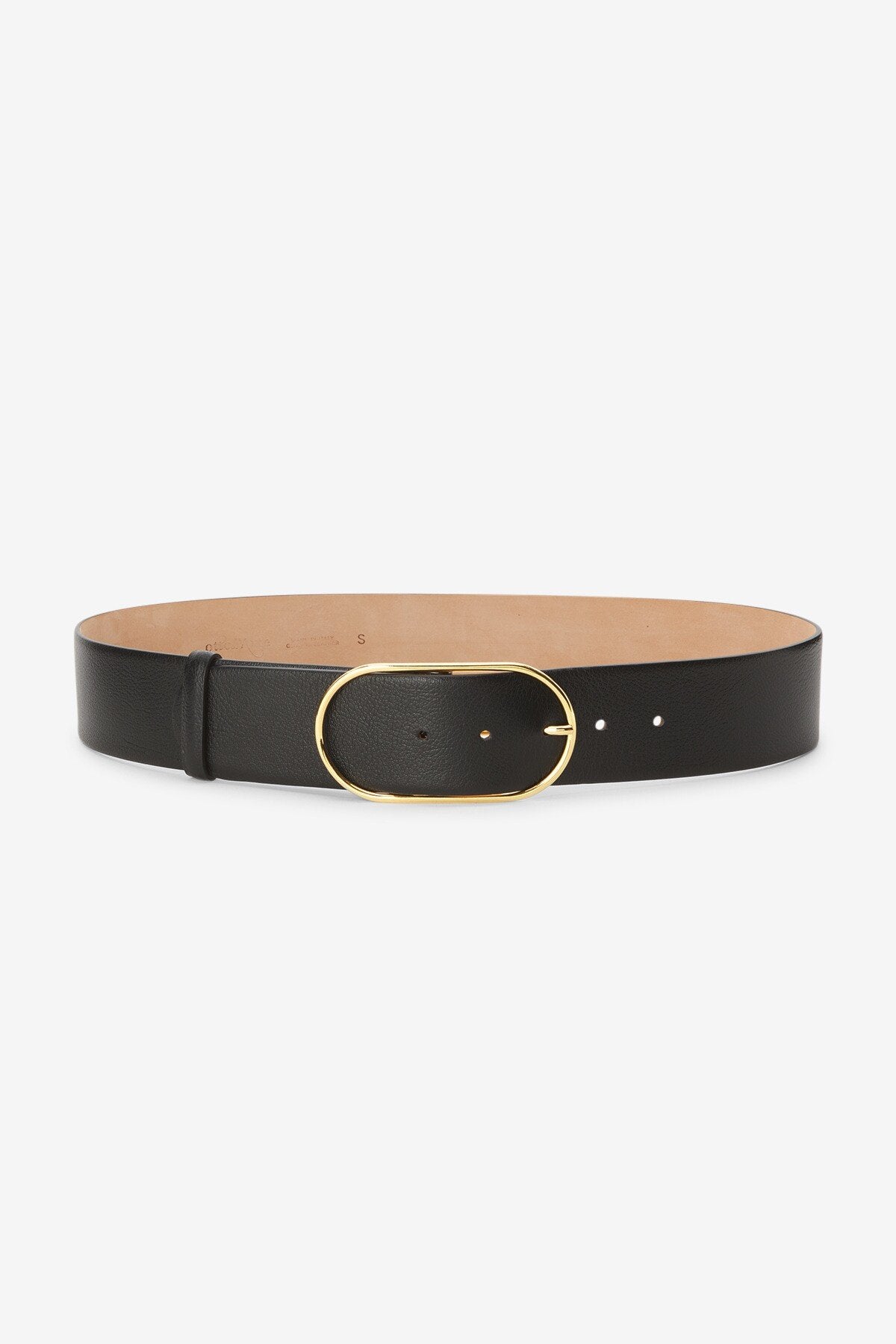 Cintura in pelle nera con fibbia ovale - YES SHOPCintureOTTOD'AMEDY4684-09162799140971