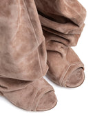Stivale drappeggiato spuntato in suede rosa antico - YES SHOPStivalettiGISEL MOIRE'CAMY/C-IT 365498349676771