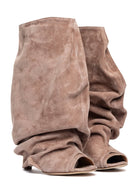 Stivale drappeggiato spuntato in suede rosa antico - YES SHOPStivalettiGISEL MOIRE'CAMY/C-IT 365498349676771