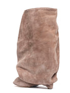 Stivale drappeggiato spuntato in suede rosa antico - YES SHOPStivalettiGISEL MOIRE'CAMY/C-IT 365498349676771