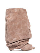 Stivale drappeggiato spuntato in suede rosa antico - YES SHOPStivalettiGISEL MOIRE'CAMY/C-IT 365498349676771