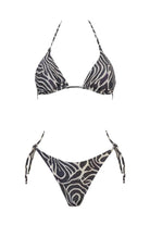 Bikini fantasia zebrata glitter top triangolo e slip fiocco - YES SHOPCostumi da bagnoMATINEE'CB7023-XXS