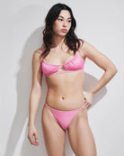 Bikini Olivia in lurex a costine rosa - YES SHOPCostumi da bagnoMATINEE'CB7030-XXS