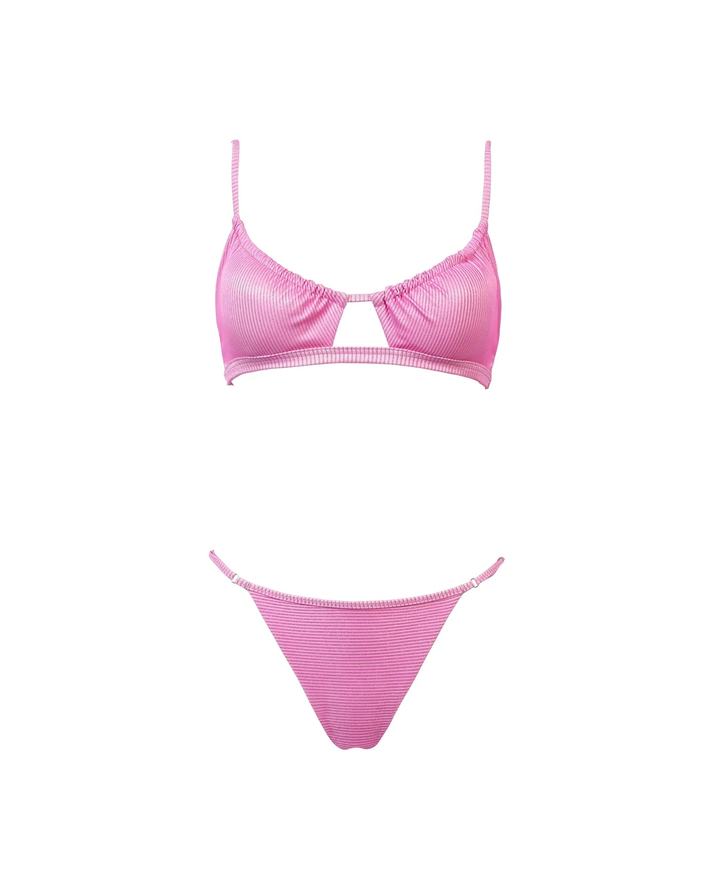 Bikini Olivia in lurex a costine rosa - YES SHOPCostumi da bagnoMATINEE'CB7030-XXS