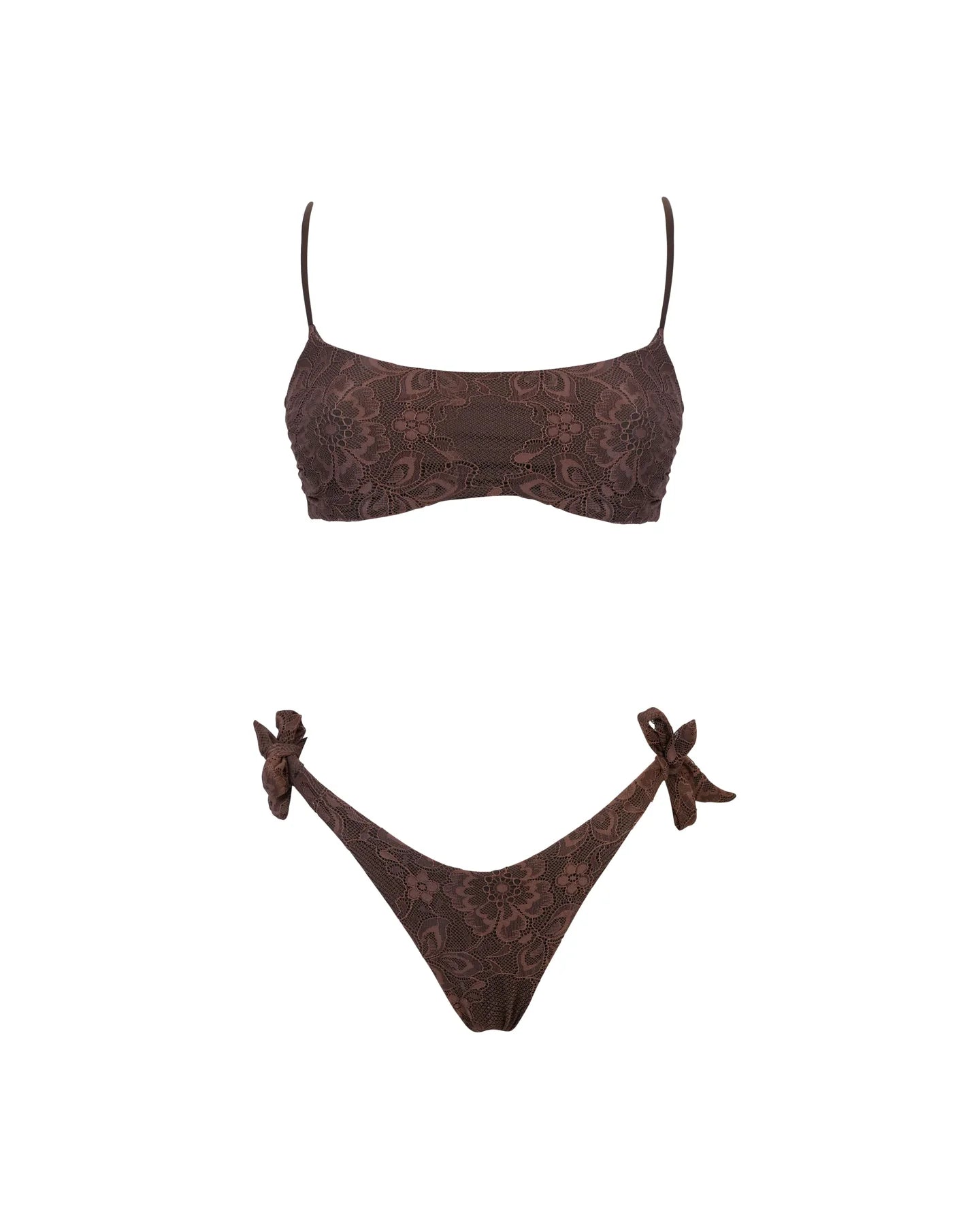 Bikini Sabrina in merletto marrone - YES SHOPCostumi da bagnoMATINEE'CB7038-XXS