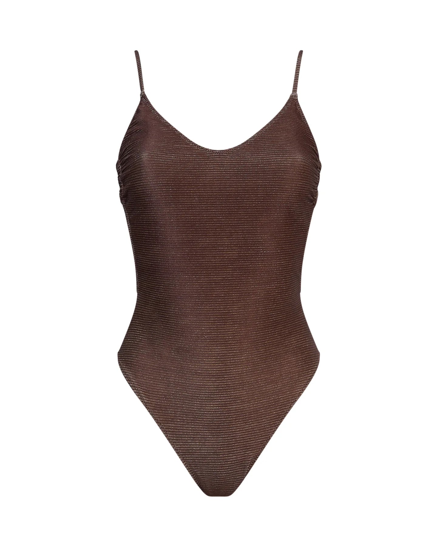 Costume intero Julie a costine in lurex marrone - YES SHOPCostumi da bagnoMATINEE'CB7065-XXS
