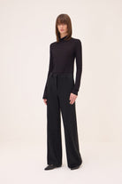 Pantalone a palazzo in lurex nero - YES SHOPPantaloniOTTOD'AMEDP0128-IT 344652799140971