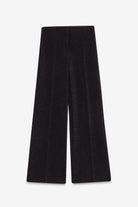 Pantalone a palazzo in lurex nero - YES SHOPPantaloniOTTOD'AMEDP0128-IT 344652799140971