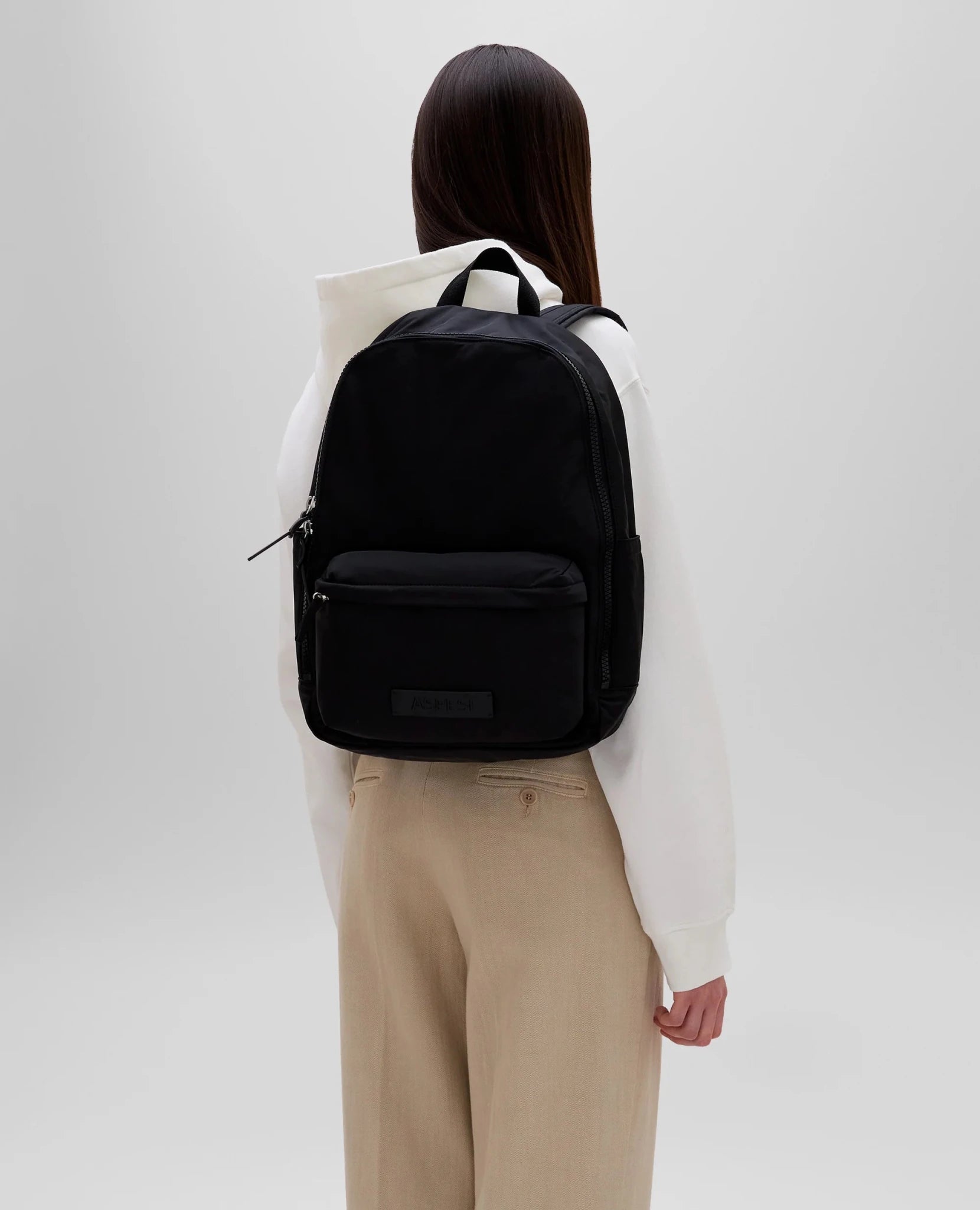 Zaino in nylon nero con logo - YES SHOPZainiASPESICN BB011 V006-Taglia unica2178596998571