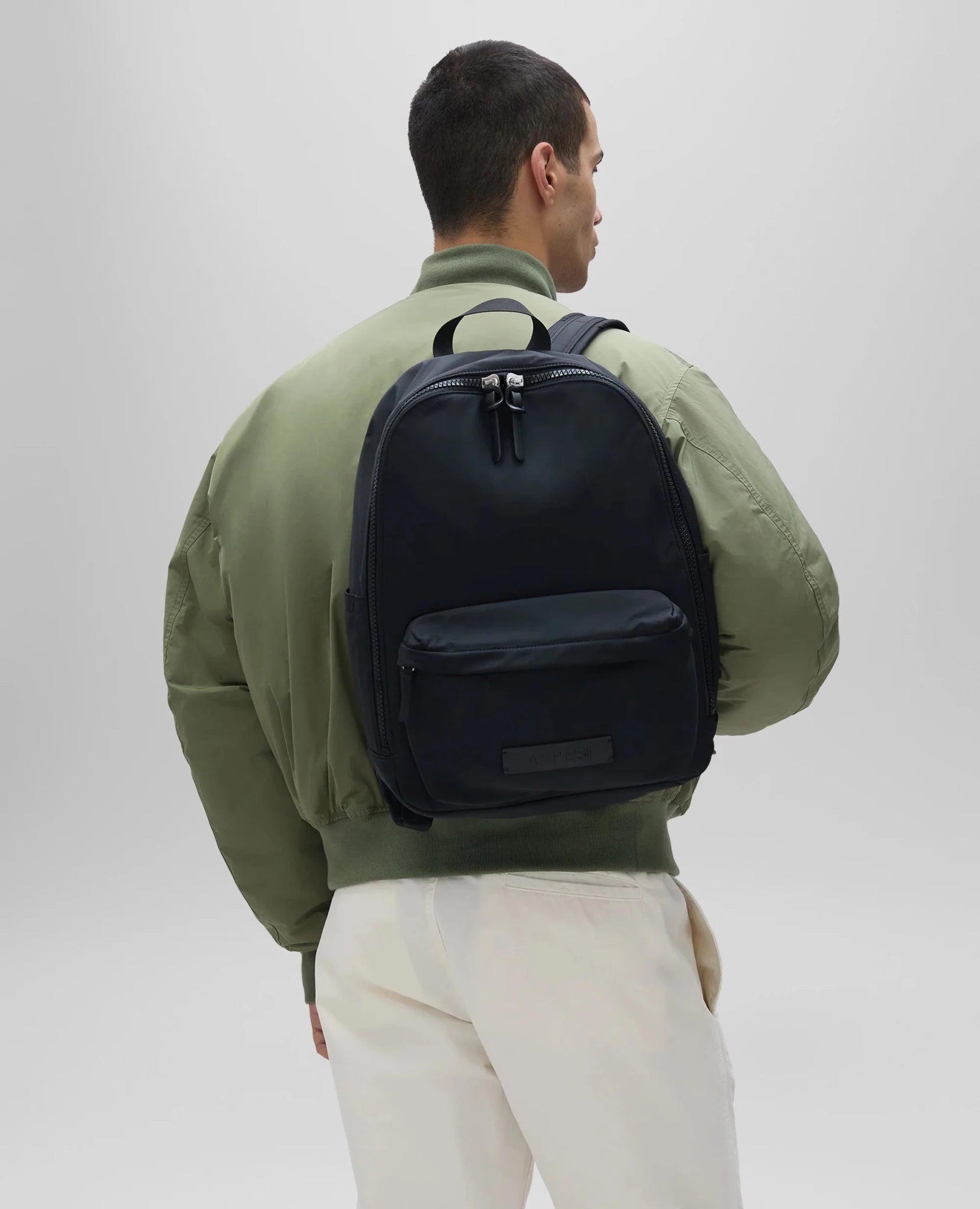 Zaino in nylon nero con logo - YES SHOPZainiASPESICN BB011 V006-Taglia unica2178596998571