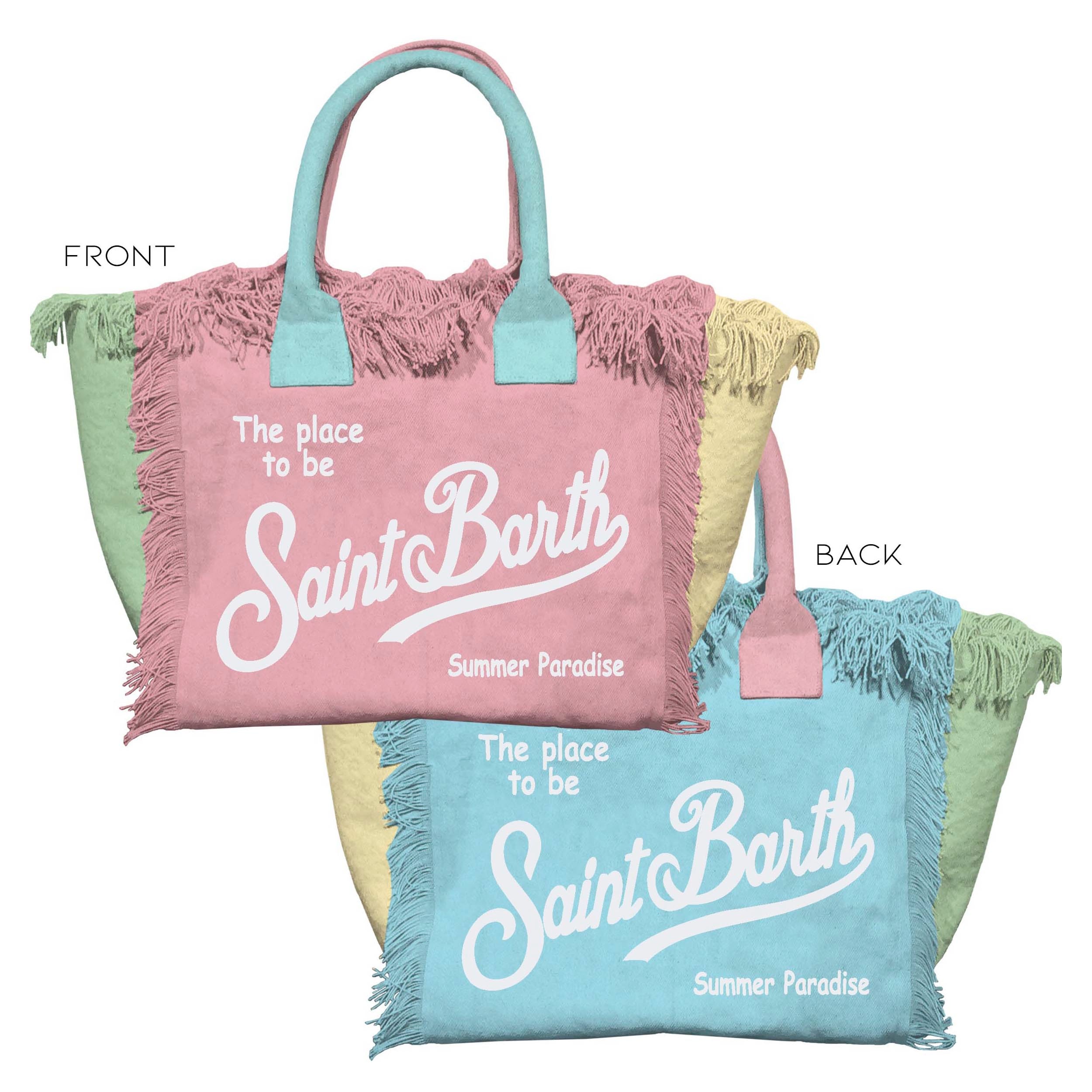 Borsa Colette in canvas di cotone color block - YES SHOPBorse a manoMC2 SAINT BARTHCOL0001/02575L-Taglia unica7915556742771