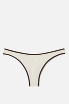 Slip Naomi brasile con profili a contrasto marrone e panna - YES SHOPCostumi da bagnoMC2 SAINT BARTHNAO0005/01600L-XXS5042675068771