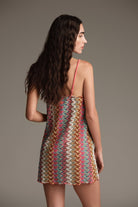 Abito corto in maglia chevron multicolor - YES SHOPBeachwearCOTAZURVSC61023-XXS3362542681871
