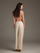 Pantalone in lycra avorio con fascia incrociata in vita - YES SHOPBeachwearCOTAZURPTC61112-XXS5082542681871