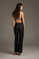 Pantalone in lycra nero con fascia incrociata in vita - YES SHOPBeachwearCOTAZURPTC61112-XXS9872542681871