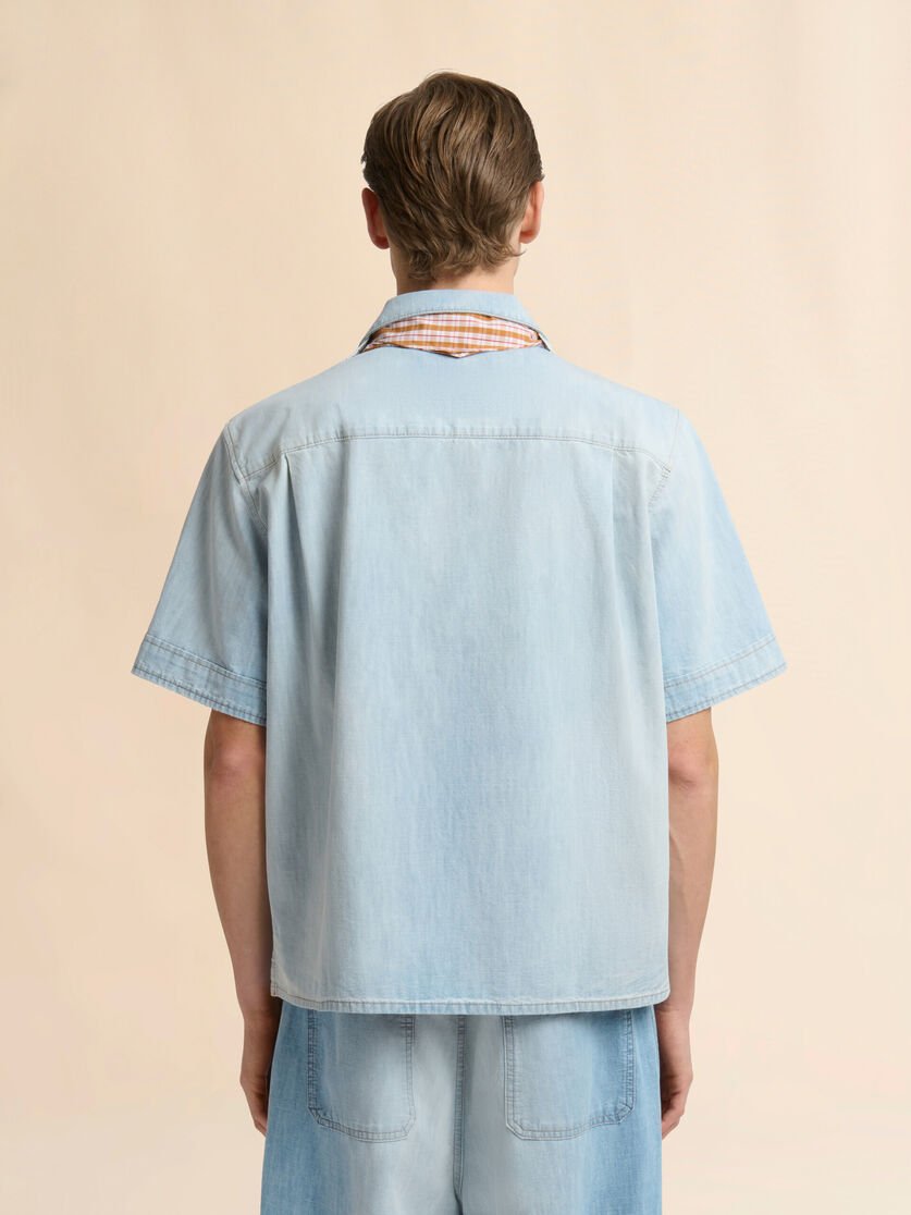 Camicia in chambray azzurro con bandana - YES SHOPCamicieMARNICUJU0034Q0USCZ1200B15-IT 42