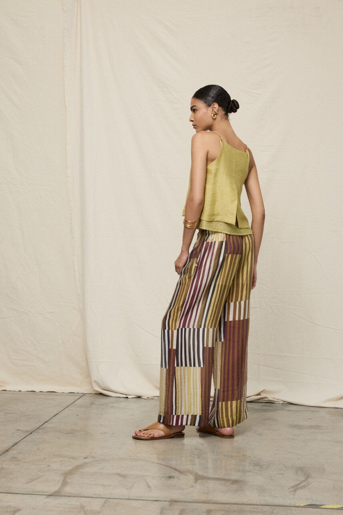 Pantalaccio patchwork a righe multicolor - YES SHOPPantaloniOTTOD'AMEDP0063-IT 347310711323771