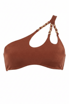 Top a fascia monospalla ruggine con sfere dorate - YES SHOPCostumi da bagnoMISS BIKINIV6096T/ROMA-XXS8337999843771