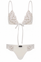 Bikini panna triangolo e slip brasiliana con passamaneria romantica - YES SHOPCostumi da bagnoMISS BIKINIV6007/FALI-XXS1176000943771