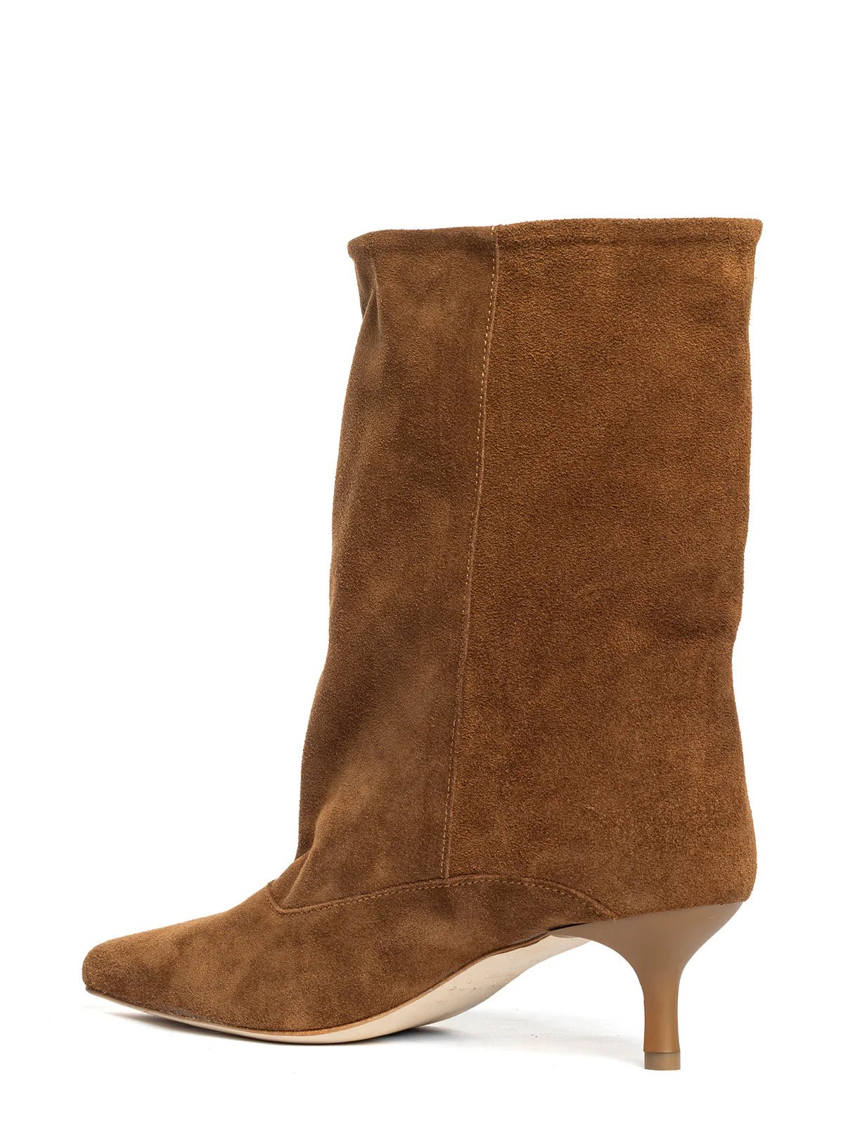 Tronchetto a cono in suede arabica - YES SHOPStivalettiGISEL MOIRE'DANA/C-IT 36