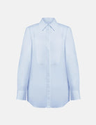 Camicia in gabardina azzurra con pettorina - YES SHOPCamicieDONDUPDC462/CF0200D-IT 34