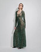 Abito Alicia in tulle zebrato verde - YES SHOPBeachwearMATINEE'DM7018-XXS