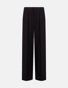 Pantalone Abby wide leg nero in gabardina di viscosa - YES SHOPPantaloniDONDUPDP883/IF0049D-IT 341730472950871