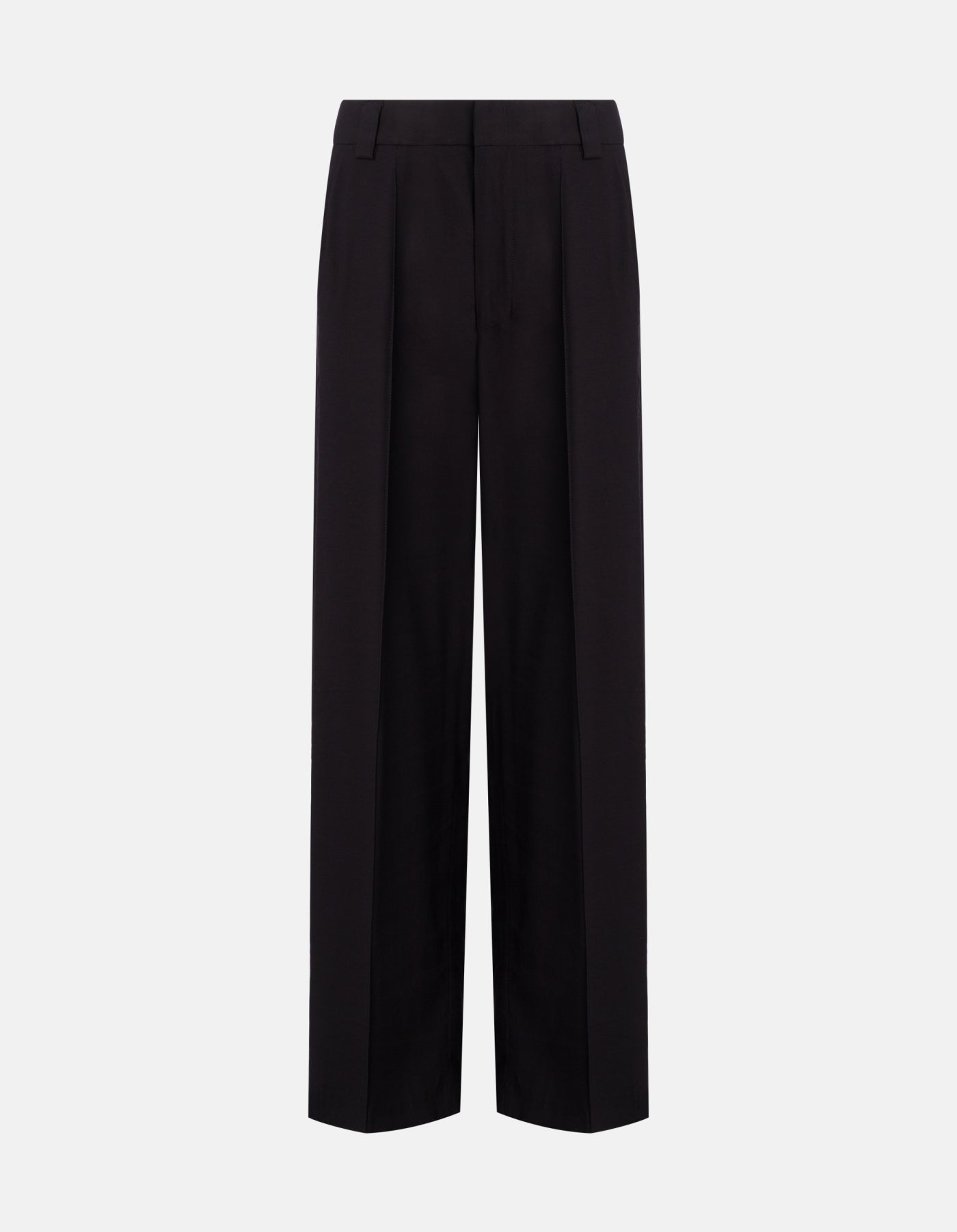 Pantalone Abby wide leg nero in gabardina di viscosa - YES SHOPPantaloniDONDUPDP883/IF0049D-IT 341730472950871