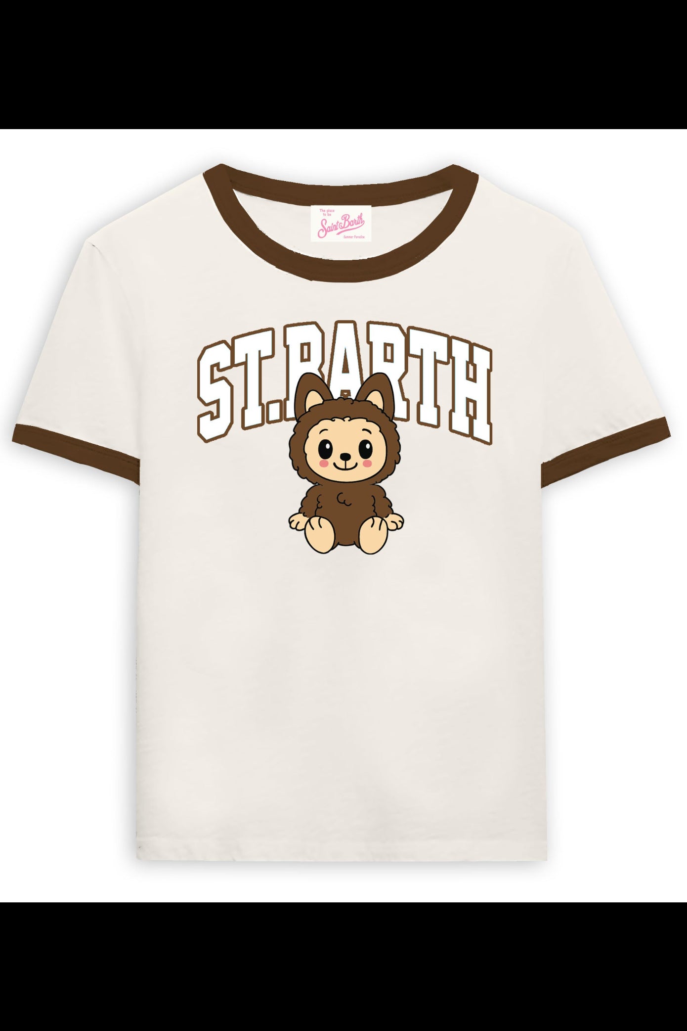 T-shirt Emilie slim fit bianca stampa Puppy charm - YES SHOPT-shirtMC2 SAINT BARTHEMI0003/09068L-XXS7568349676771
