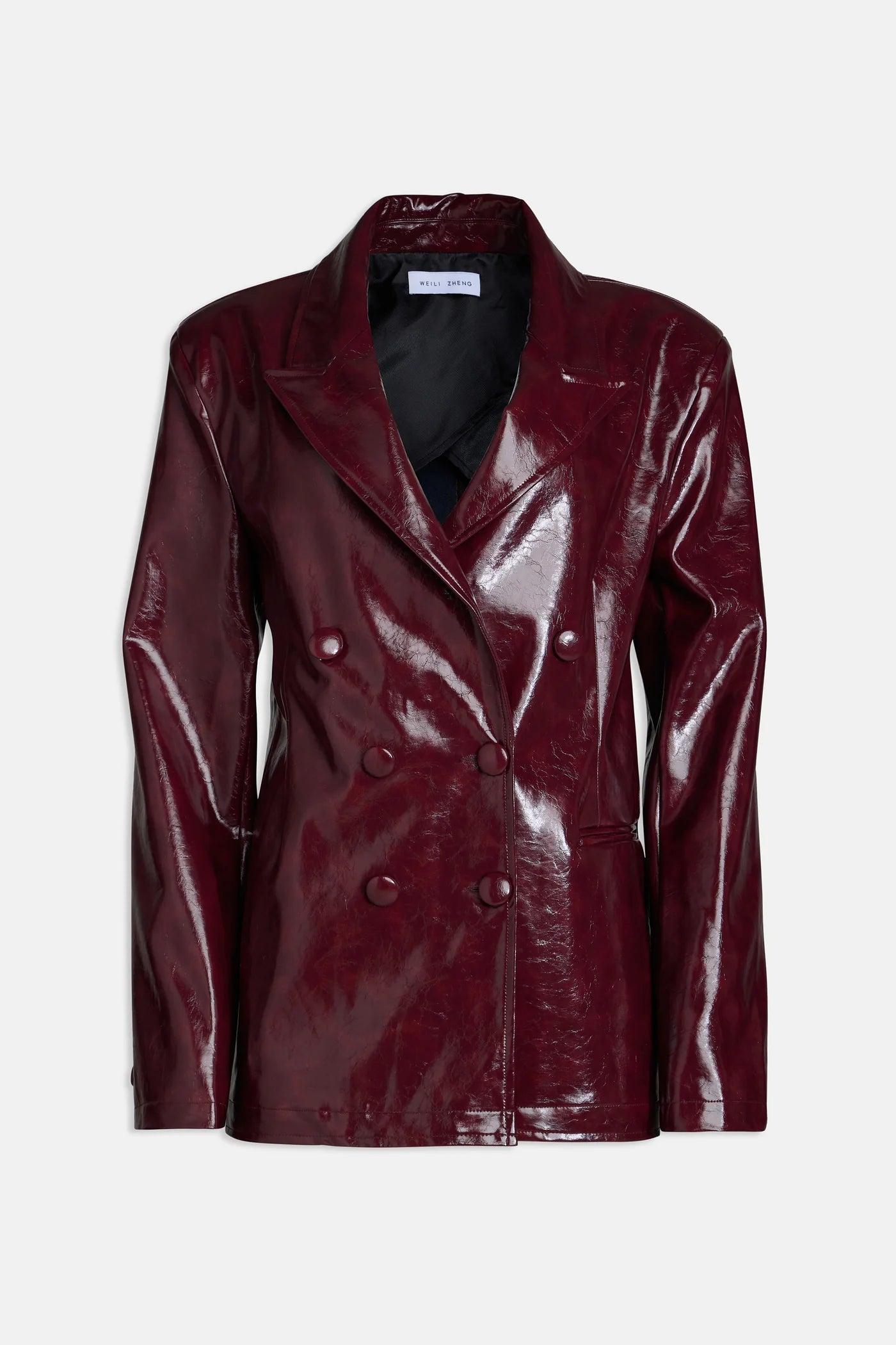 Giacca in Vinile Borgogna: Eleganza e Stile