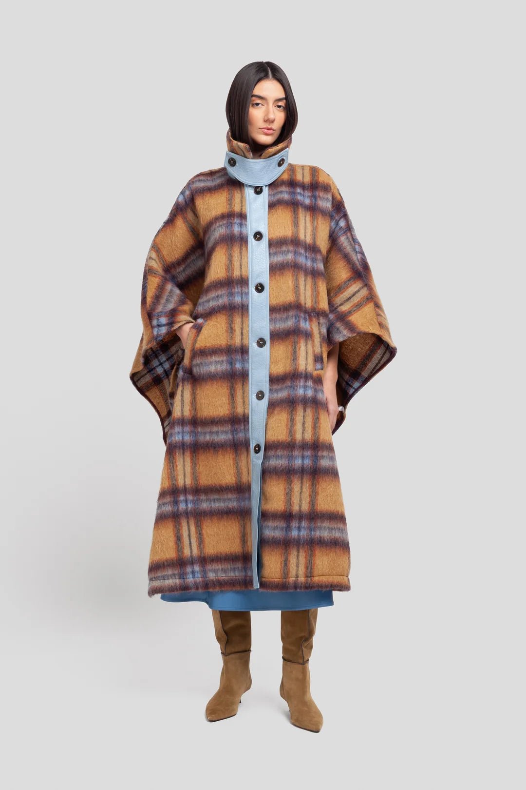 Cappa in panno check multicolor - YES SHOPCappottiWEILI ZHENGF26CL02-6