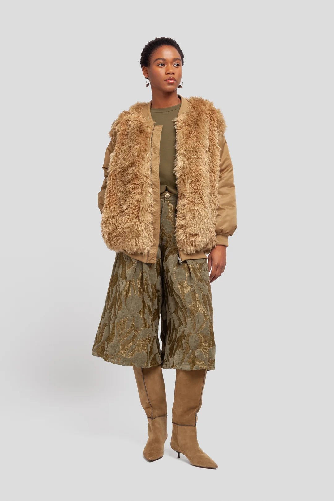Bomber teddy miele reversibile - YES SHOPGiubbottiWEILI ZHENGF26CS13-6