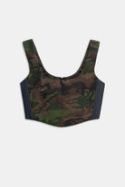 Top corsetto camouflage verde - YES SHOPTopWEILI ZHENGF26CT01-6