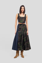 Top corsetto camouflage verde - YES SHOPTopWEILI ZHENGF26CT01-6