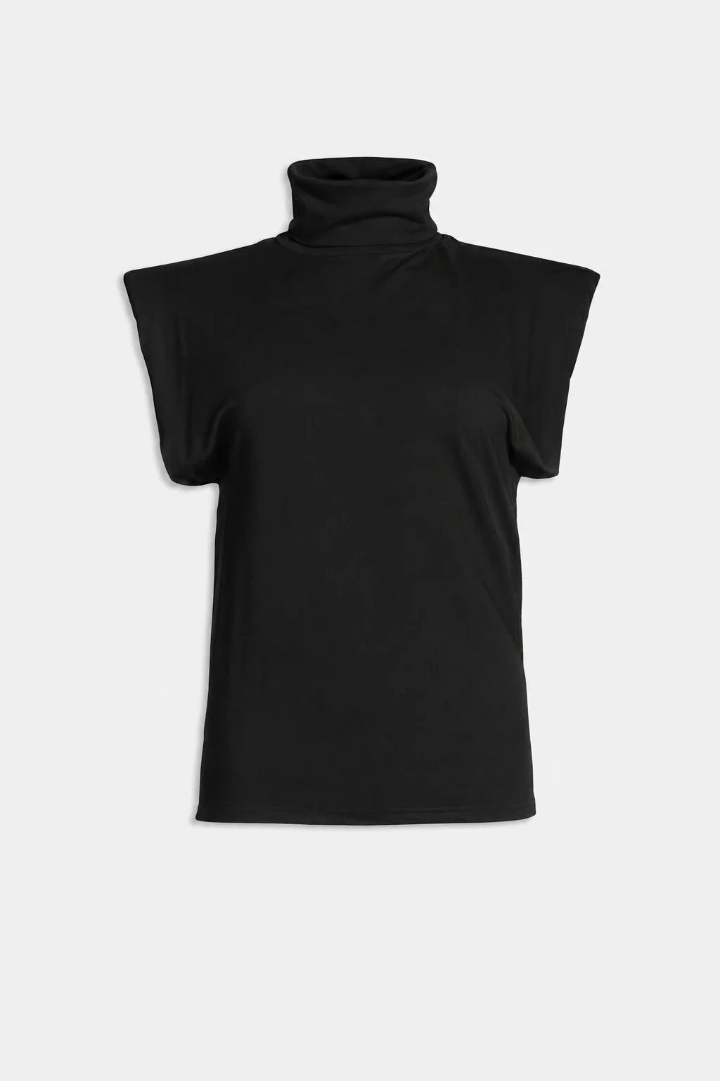 Top dolcevita smanicato nero con spalline - YES SHOPTopWEILI ZHENGF26CT12-6