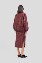 Bomber vino in ecopelle con applicazioni - YES SHOPGiubbottiWEILI ZHENGF26JK18-6