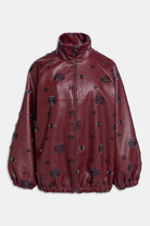 Bomber vino in ecopelle con applicazioni - YES SHOPGiubbottiWEILI ZHENGF26JK18-6