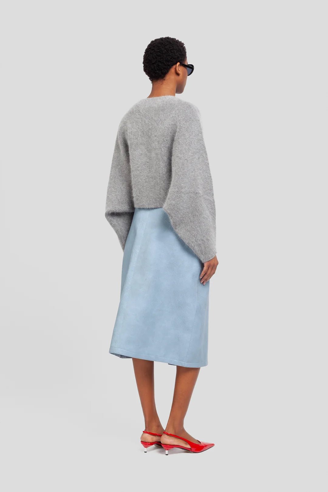 Cardigan in maglia grigio - YES SHOPCardiganWEILI ZHENGF26KC02-6