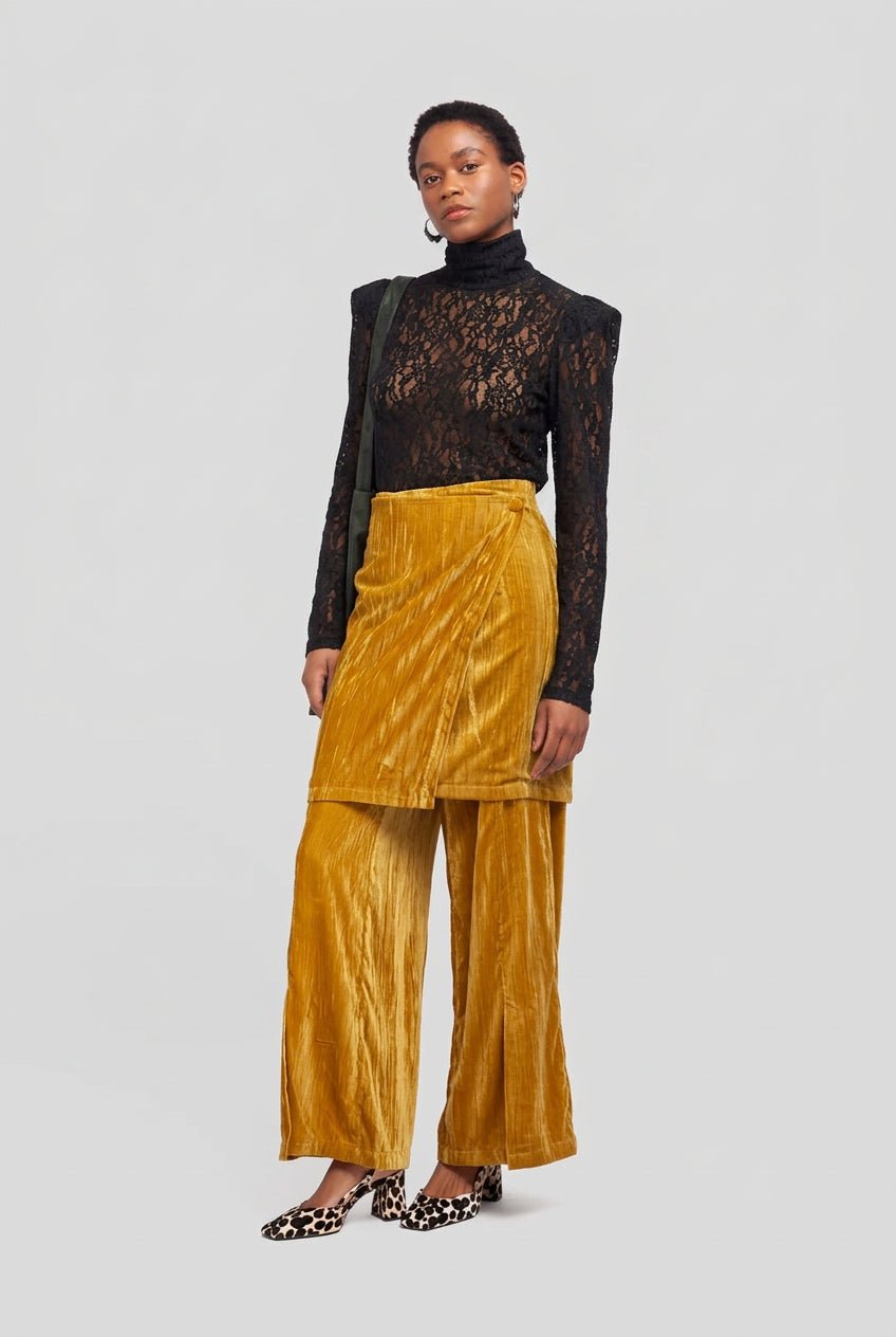 Blusa in pizzo nera - YES SHOPBluseWEILI ZHENGF26LT03-6
