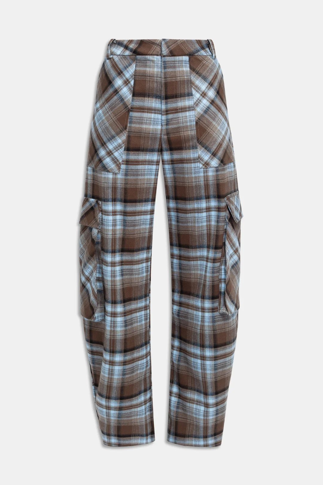 Pantalone cargo in tartan verde e azzurro - YES SHOPPantaloniWEILI ZHENGF26PL12-6