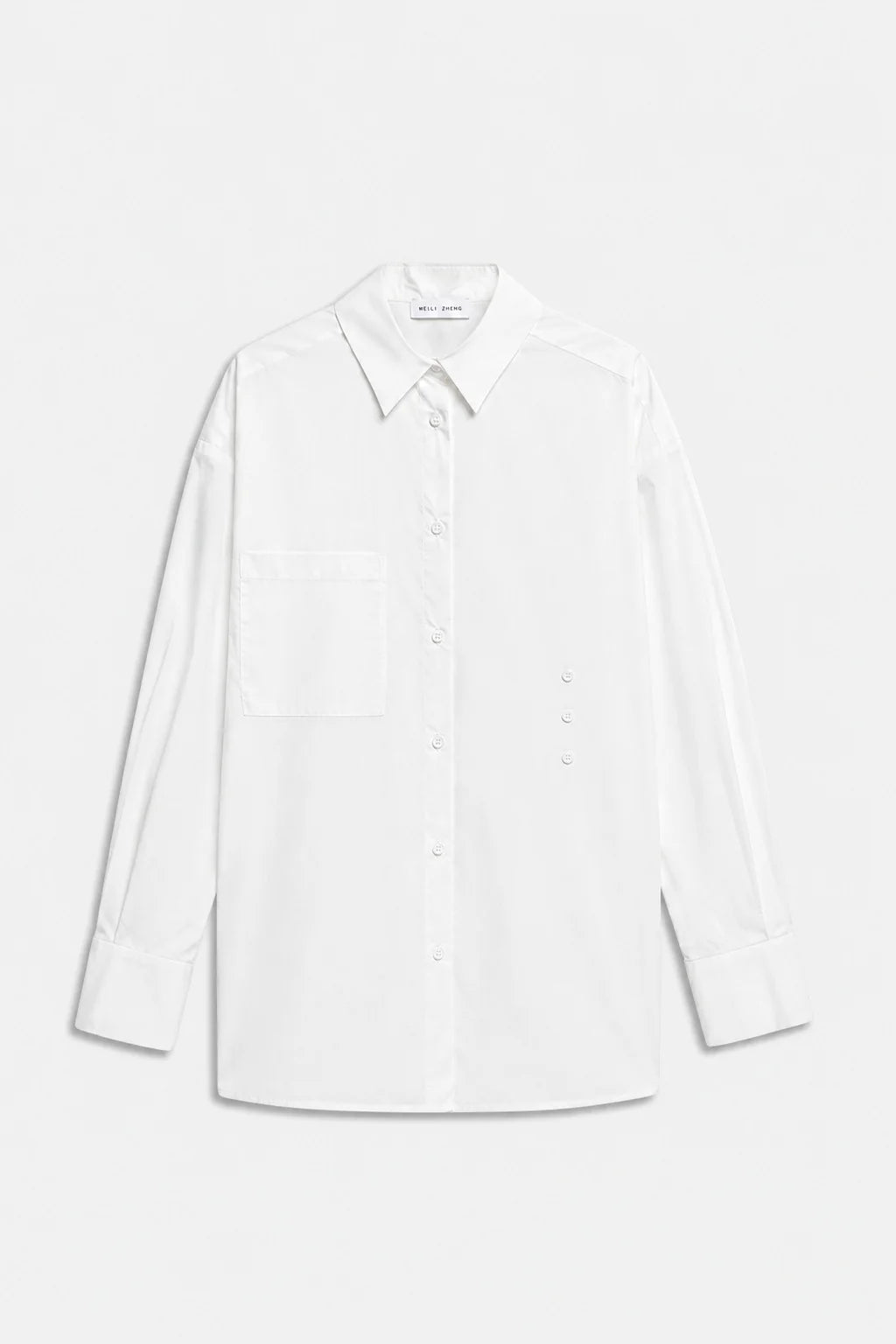 Camicia bianca con abbottonatura asimmetrica - YES SHOPCamicieWEILI ZHENGF26SL09-69044106091971