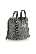 Borsa Vanity mini in lana nera spigata con strass - YES SHOPBorse a tracollaMC2 SAINT BARTHVAMI031/00472M-Taglia unica