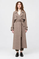 Cappotto trench micro spigato beige - YES SHOPCappottiOTTOD'AMEDJ0087-IT 38/403062799140971