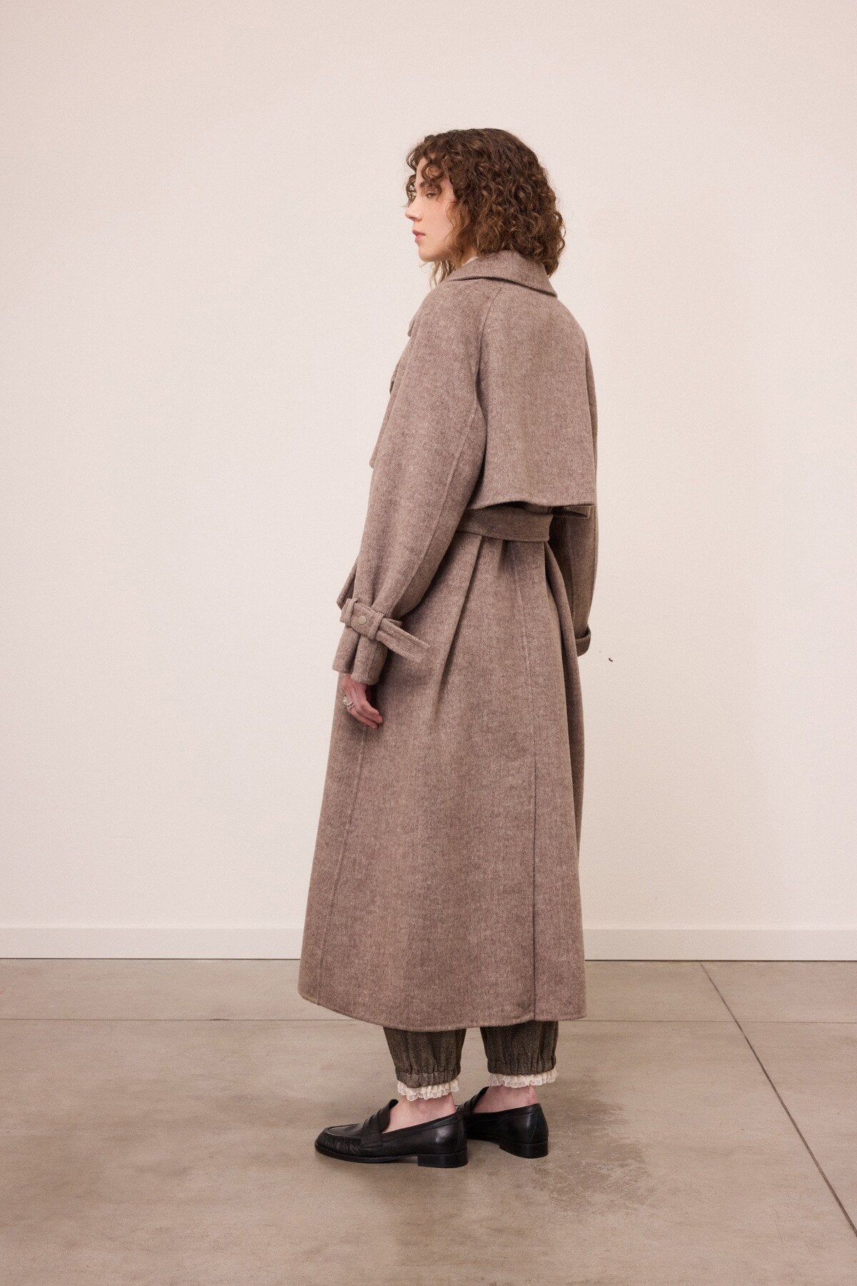 Cappotto trench micro spigato beige - YES SHOPCappottiOTTOD'AMEDJ0087-IT 38/403062799140971