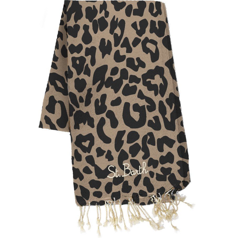 Telo mare Foutas in cotone con jacquard animalier - YES SHOPTeli mareMC2 SAINT BARTHFOUT009/0271L-Taglia unica9177040233771