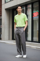 T-shirt basic classic fit verde - YES SHOPT-shirtCOMME DES GARÇONSFQ-T001-S26-1-XXS3258364068771