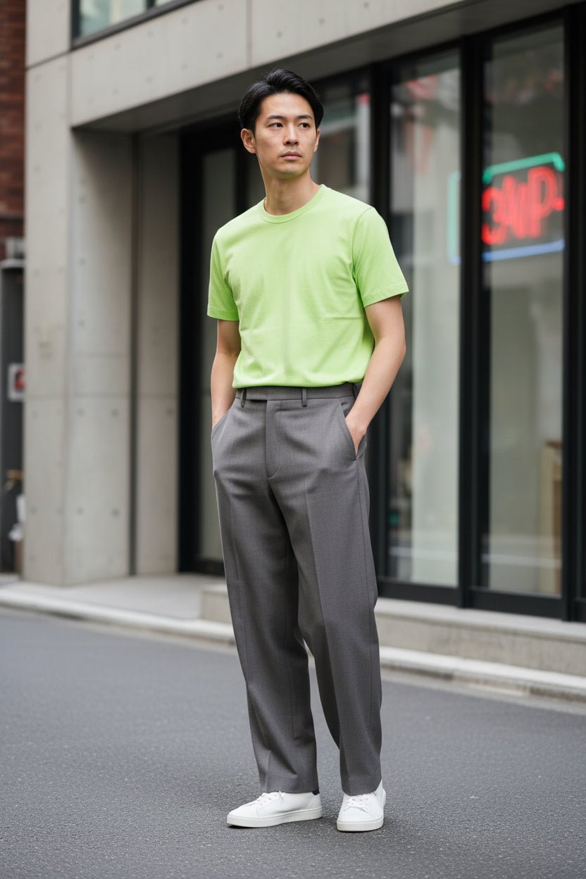 T-shirt basic classic fit verde - YES SHOPT-shirtCOMME DES GARÇONSFQ-T001-S26-1-XXS3258364068771